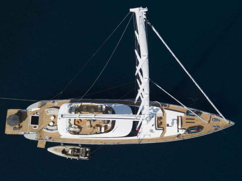 Ekmar Yachting All About U 2 Motor Sailing Yacht Cruising Day Time Top View