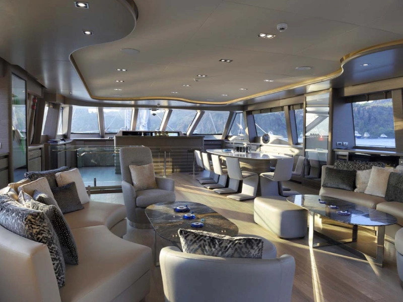 Ekmar Yachting All About U 2 Motor Sailing Yacht Main Saloon Afternoon View