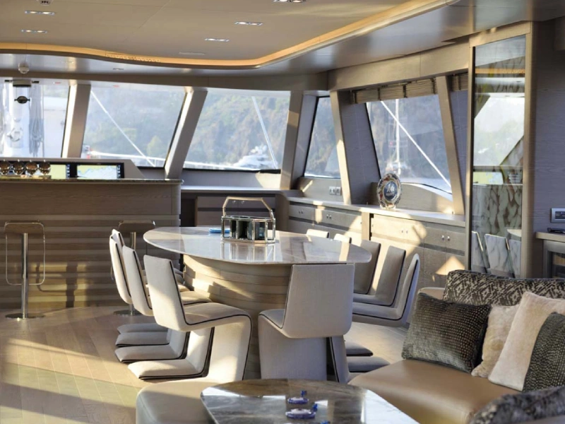 Ekmar Yachting All About U 2 Motor Sailing Yacht Main Saloon Rear View