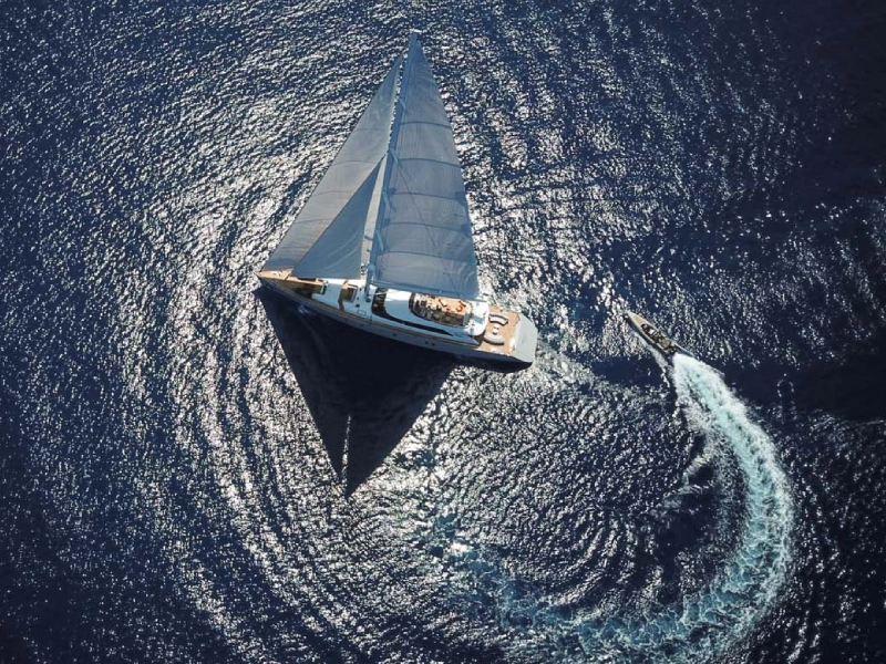 Ekmar Yachting All About U 2 Motor Sailing Yacht Sailing Top View
