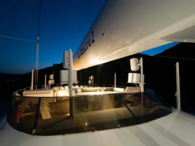 Ekmar Yachting All About U 2 Motor Sailing Yacht Sundeck Evening View 400x300