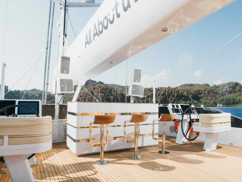 Ekmar Yachting All About U 2 Motor Sailing Yacht Sundeck Flybridge View