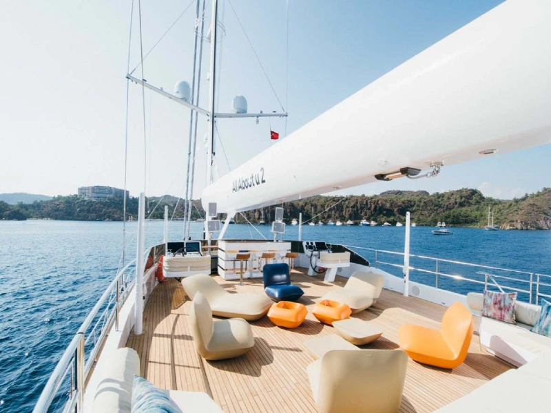 Ekmar Yachting All About U 2 Motor Sailing Yacht Sundeck Rear View