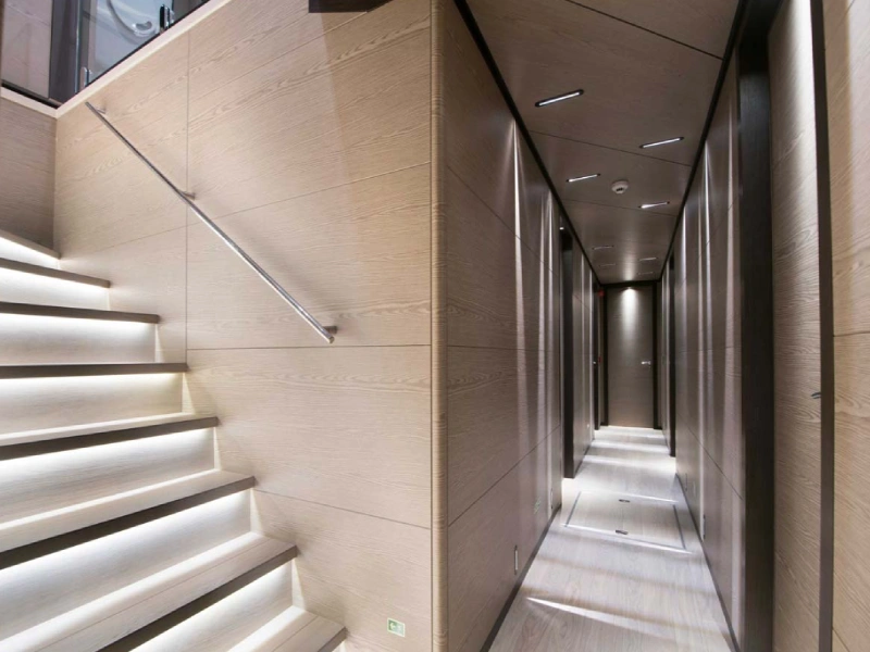 Ekmar Yachting All About U 2 Motor Sailing Yacht Lowdeck Cabin Corridor View