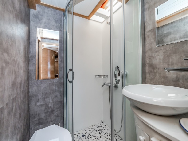 Ekmar Yachting Amazon Solo Gulet En Suite Bathroom Shower View