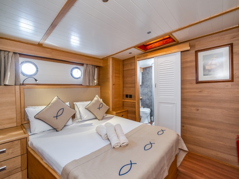 Ekmar Yachting Amazon Solo Gulet Master Cabin Vip View