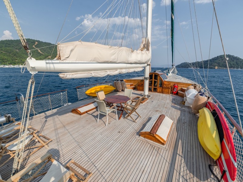 Ekmar Yachting Amazon Solo Gulet Sundeck Left Side View
