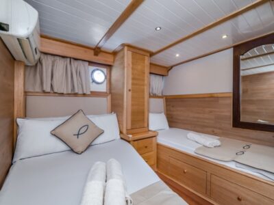 Ekmar Yachting Amazon Solo Gulet Twin Cabin Side Left View 400x300