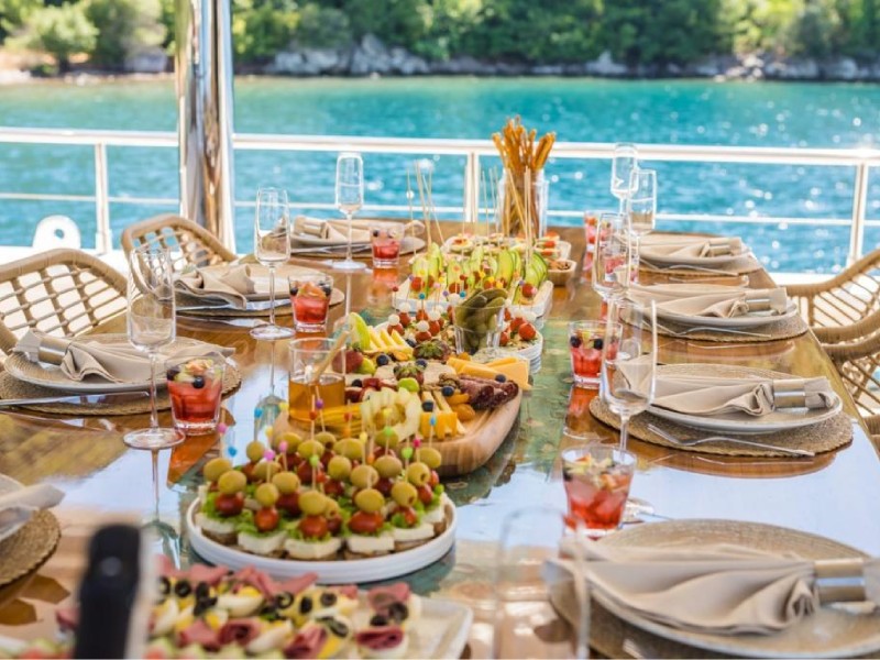 Ekmar Yachting Deep Water Al Fresco Dining Area Front View