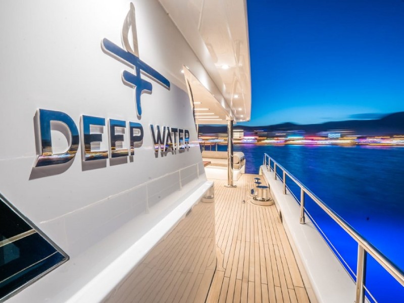 Ekmar Yachting Deep Water Yacht Side View With Brand