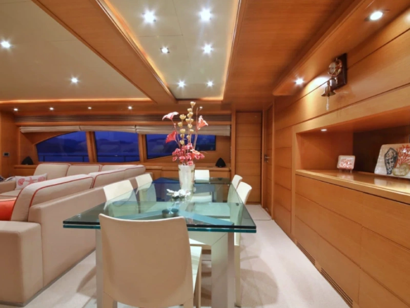 Ekmar Yachting Funda D Motor Yacht Formal Dining Saloon View