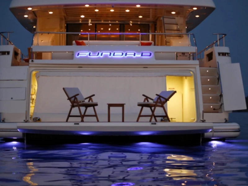 Ekmar Yachting Funda D Motor Yacht Beach Club View
