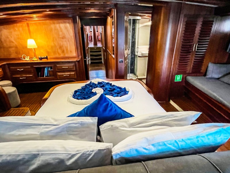 Ekmar Yachting Grande Mare Master Cabin Rear View
