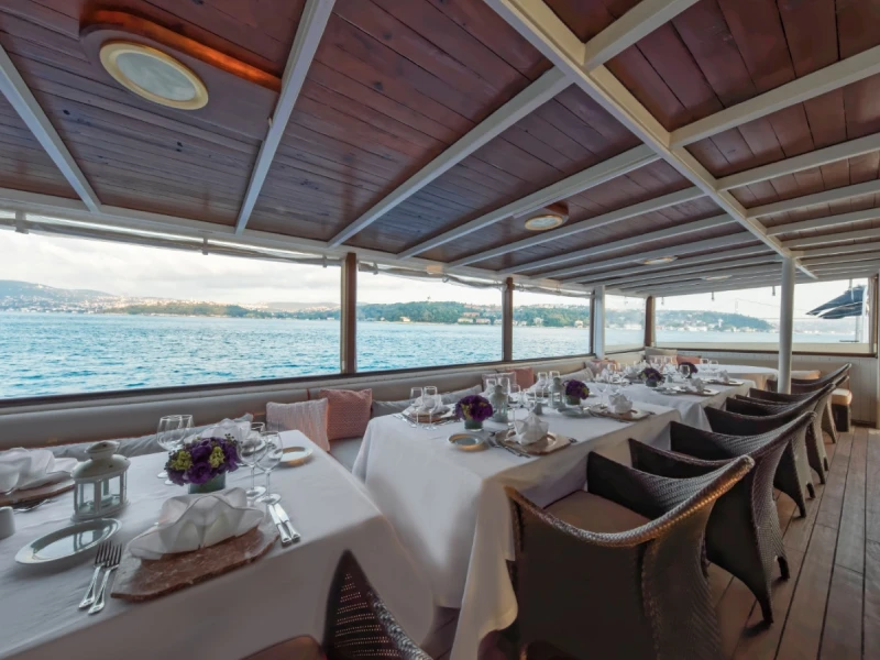 Ekmar Yachting Halas 71 Motor Yacht Al Fresco Dining Area Side View