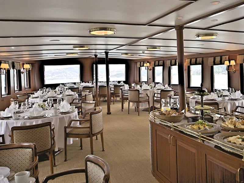 Ekmar Yachting Halas 71 Motor Yacht Restaurant Open Buffet View