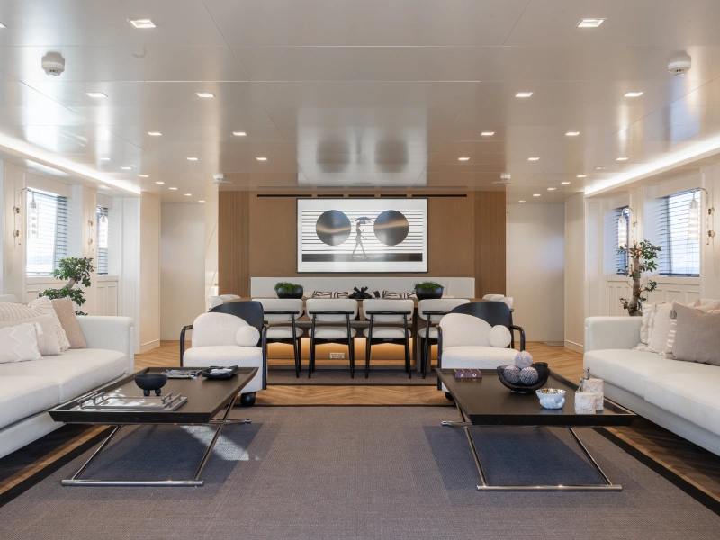 Ekmar Yachting Illusion Ii Motor Yacht Formal Dining And Main Saloon View
