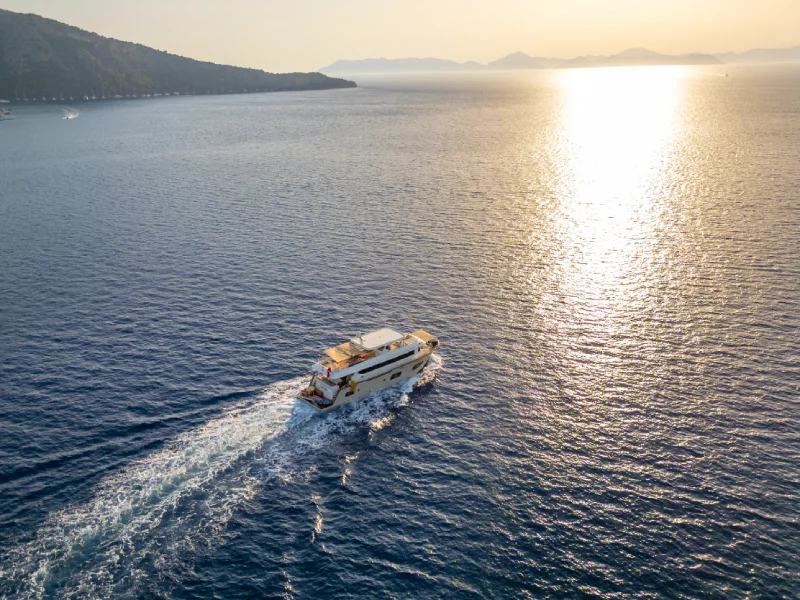 Ekmar Yachting Lycian Dream Motor Yacht Cruise Top View