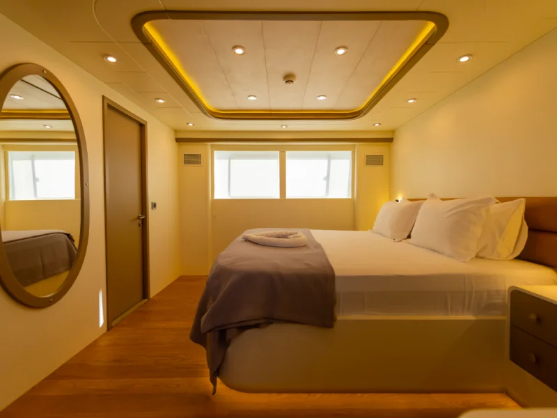 Ekmar Yachting Lycian Dream Motor Yacht Master Cabin Side View
