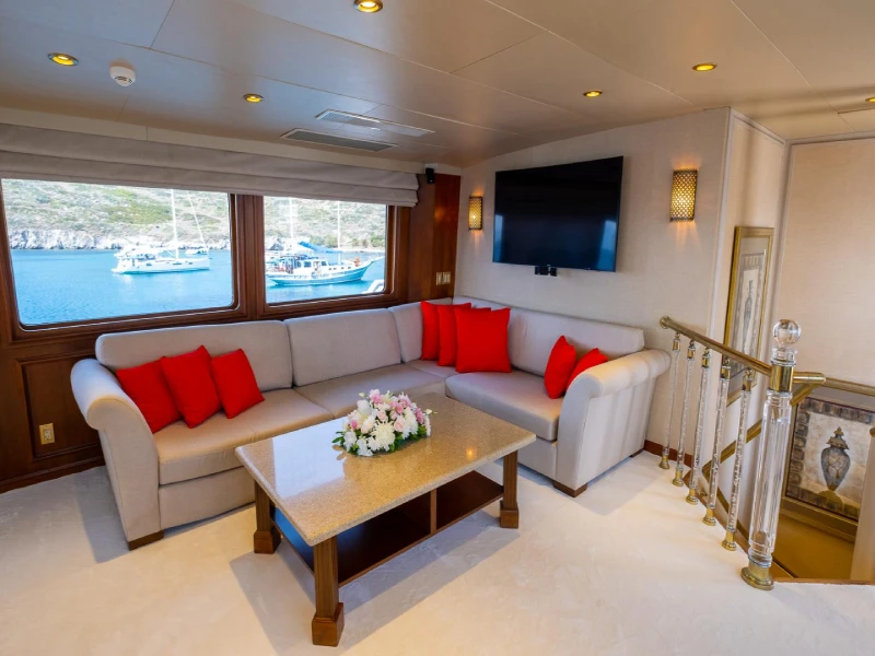 Ekmar Yachting Merve Motor Yacht Lounge Area View