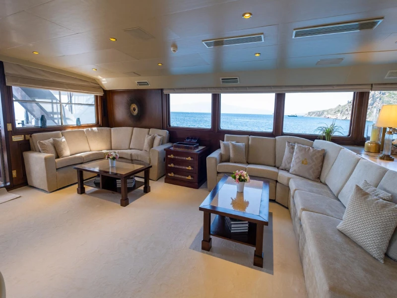 Ekmar Yachting Merve Motor Yacht Main Saloon Front View