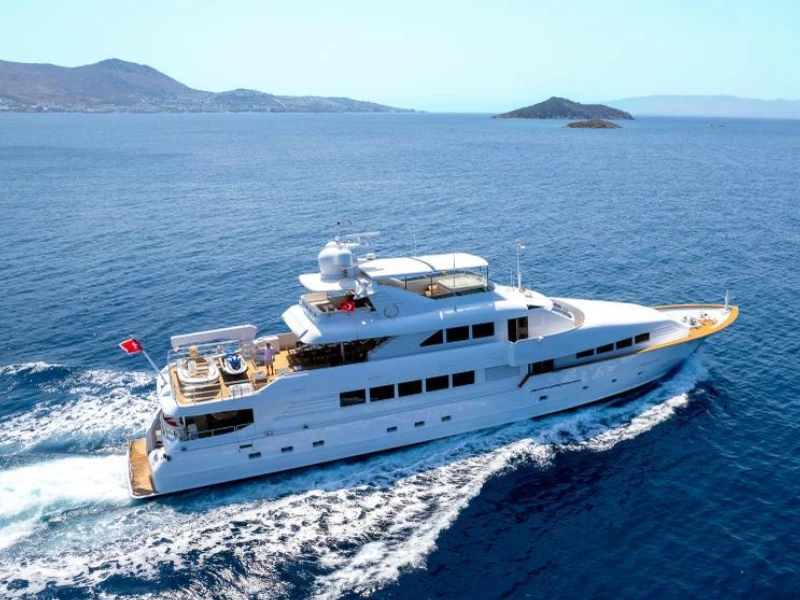 Ekmar Yachting Merve Motor Yacht Cruising Day Side View