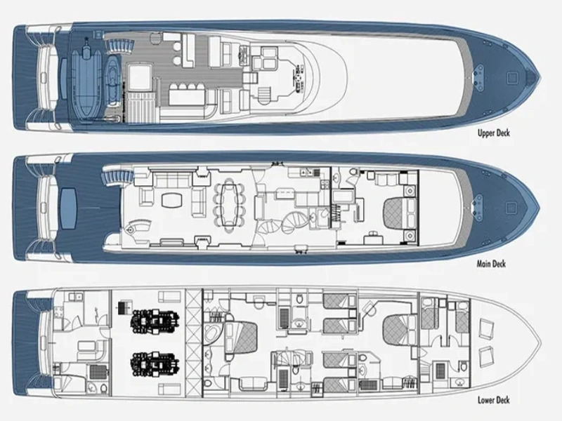 Ekmar Yachting Merve Motor Yacht Layout View