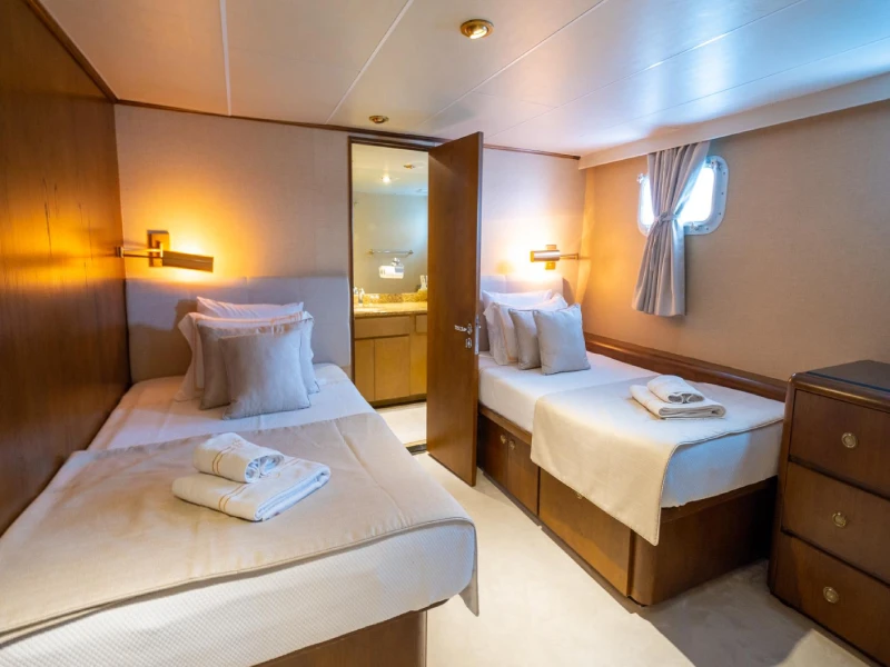 Ekmar Yachting Merve Motor Yacht Second Twin Cabin View