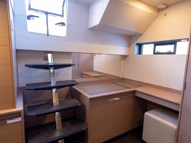 Ekmar Yachting Mus 3 Catamaran Cabin Workstation View