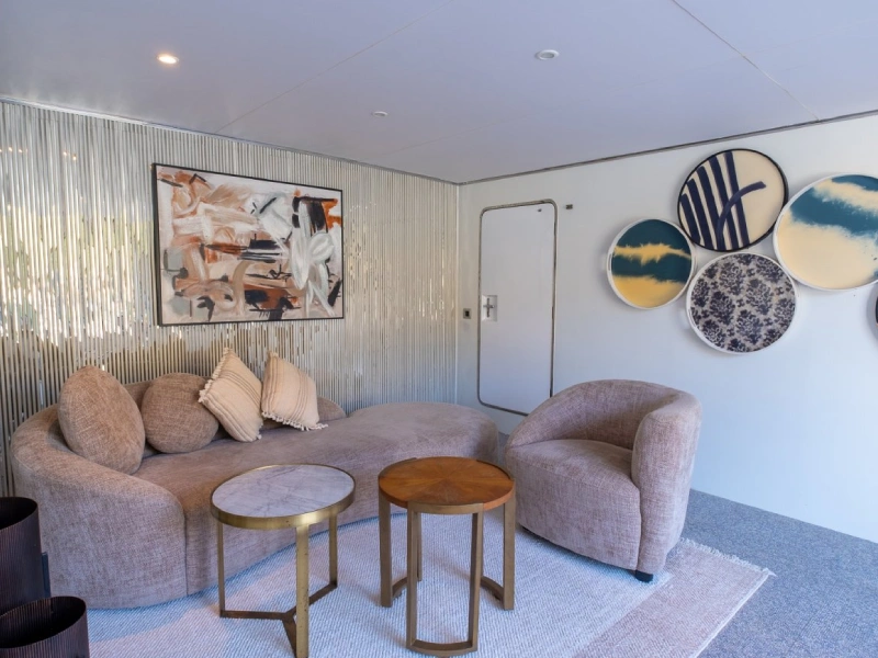 Ekmar Yachting Ocean Breeze Motor Yacht Main Resting Saloon Front View