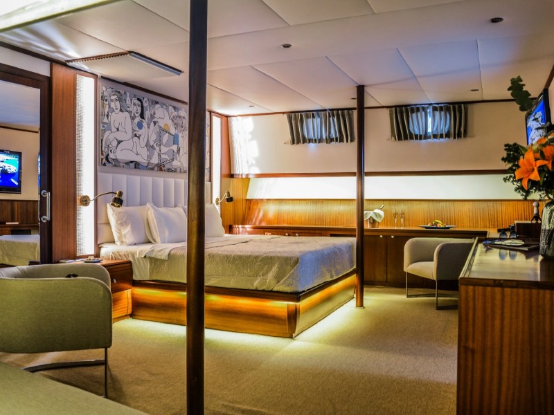 Ekmar Yachting Papa Joe Gulet Master Cabin View