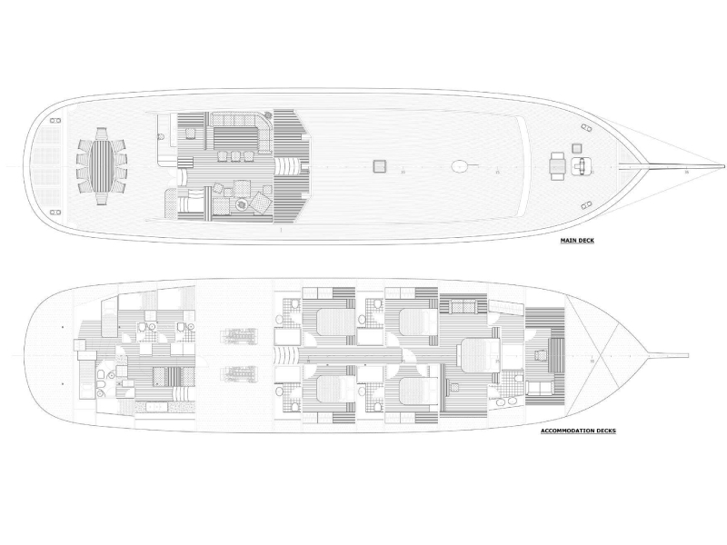 Ekmar Yachting Papa Joe Gulet Layout View