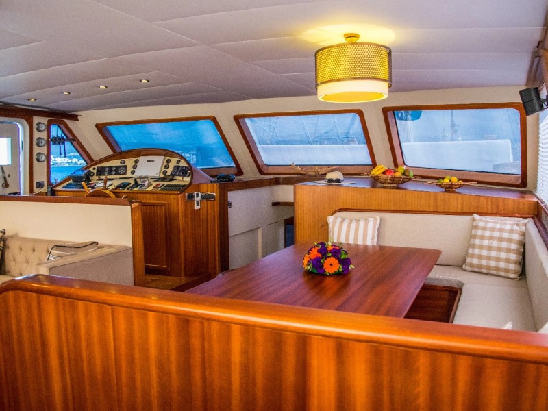 Ekmar Yachting Papa Joe Gulet Saloon Rear View