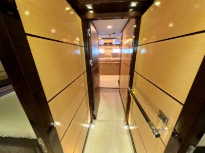 Ekmar Yachting Perla Del Mare Lower Deck Corridor Master Cabin View 400x300