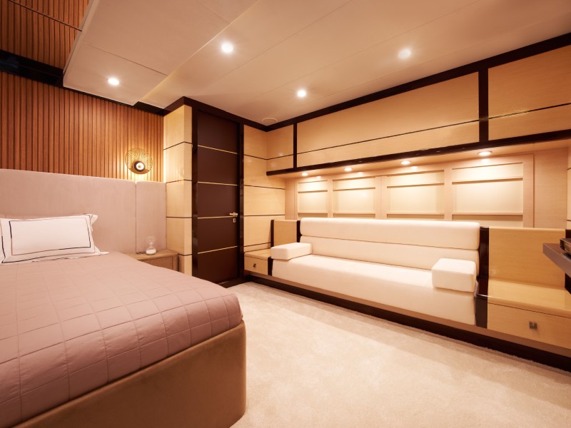 Ekmar Yachting Perla Del Mare Master Cabin Sofa View