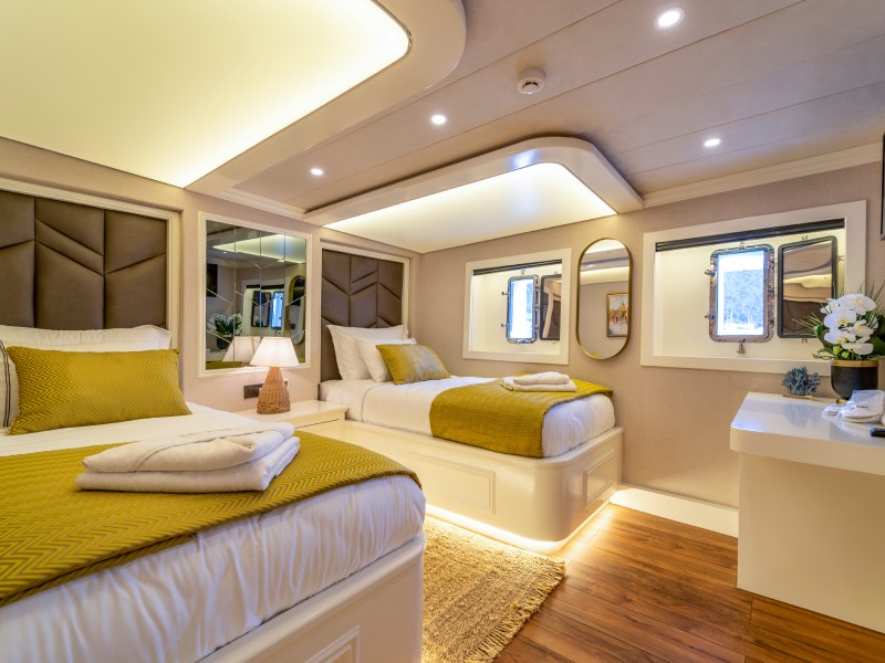 Ekmar Yachting Queen Of Makri Twin Cabin View