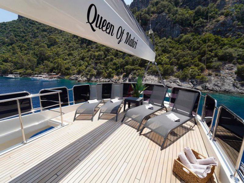 Ekmar Yachting Queen Of Makri Aft Deck View