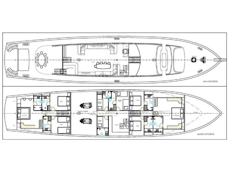Ekmar Yachting Queen Of Makri Layout Top View