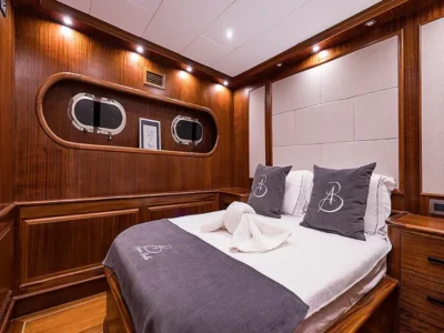 Ekmar Yachting Aqua Bella Gulet Yacht Double Cabin Side View 400x300
