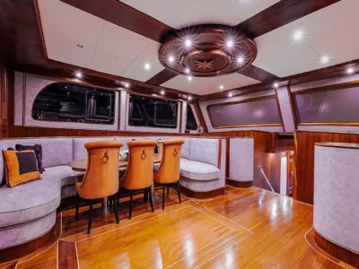 Ekmar Yachting Aqua Bella Gulet Yacht Main Saloon Side View 400x300