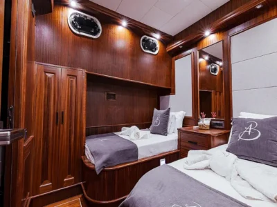 Ekmar Yachting Aqua Bella Gulet Yacht Triple Cabin Side View 400x300