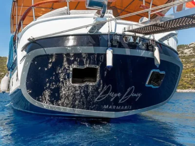 Ekmar Yachting Derya Deniz Gulet Yacht Aft Deck Side View 400x300