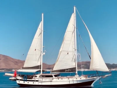 Ekmar Yachting Derya Deniz Gulet Yacht Full Open Sails View 400x300