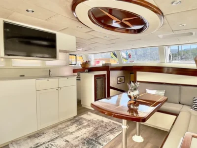 Ekmar Yachting Derya Deniz Gulet Yacht Main Saloon Right Side View 400x300