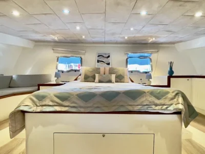 Ekmar Yachting Derya Deniz Gulet Yacht Master Cabin Front Side View 400x300