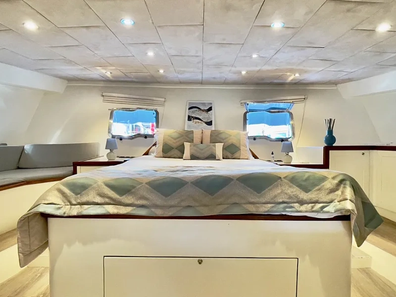 Ekmar Yachting Derya Deniz Gulet Yacht Master Cabin Front Side View
