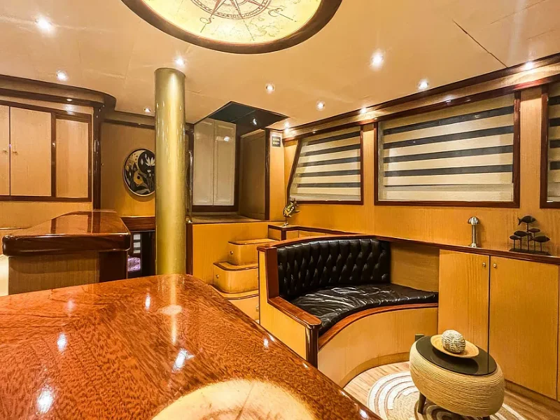 Ekmar Yachting Diva Deniz Gulet Yacht Main Saloon View