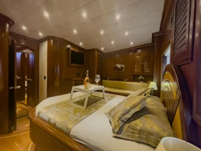 Ekmar Yachting Diva Deniz Gulet Yacht Master Cabin Left Side View 400x300