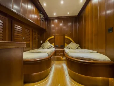 Ekmar Yachting Diva Deniz Gulet Yacht Twin Cabin Side Front View 400x300