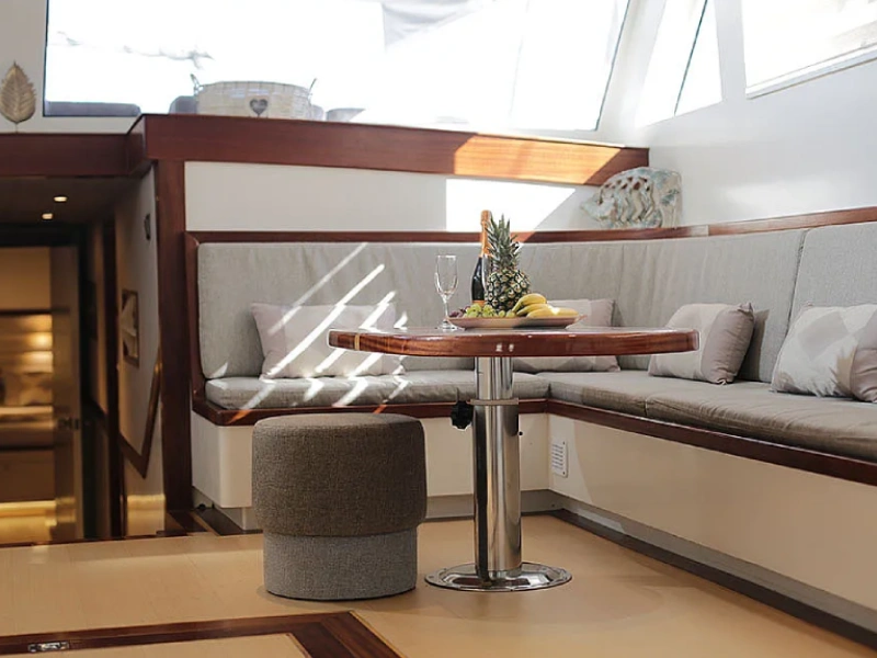 Ekmar Yachting Grand Sailor Gulet Yacht Main Saloon Coffe Table View