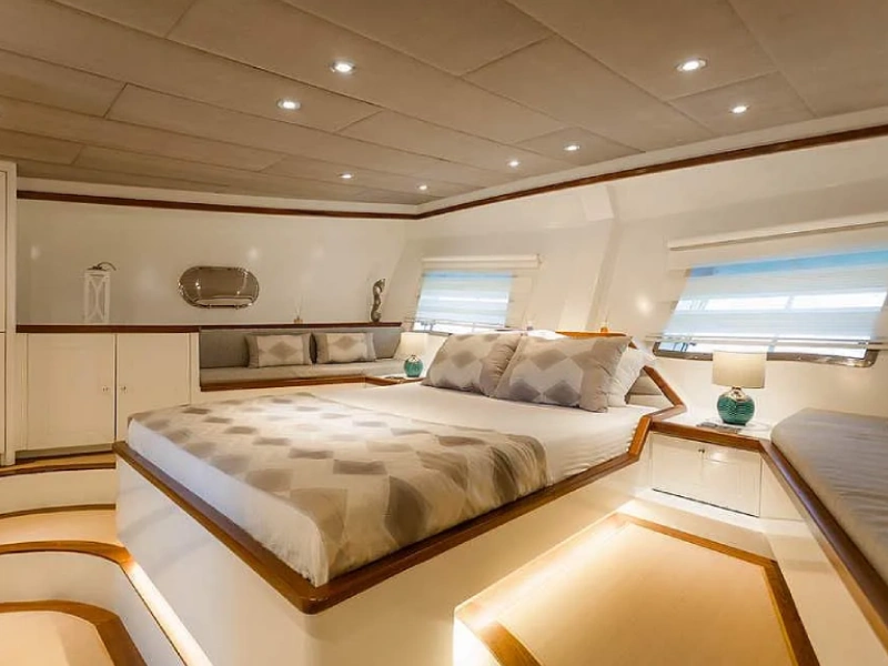 Ekmar Yachting Grand Sailor Gulet Yacht Master Cabin Side View